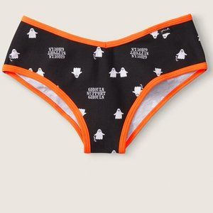 🎃👻VS PINK XS Halloween Cheekster Ghost Ghouls Support Ghouls Black Orange NWT